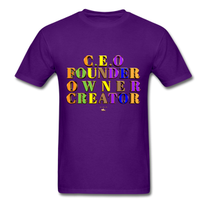CEO/FOUNDER/OWNER/CREATOR  T-Shirt - purple