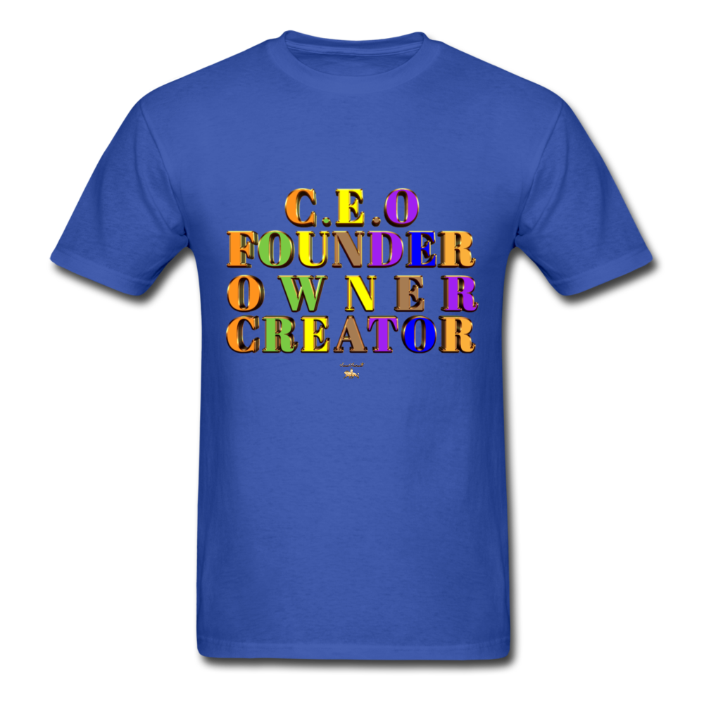CEO/FOUNDER/OWNER/CREATOR  T-Shirt - royal blue