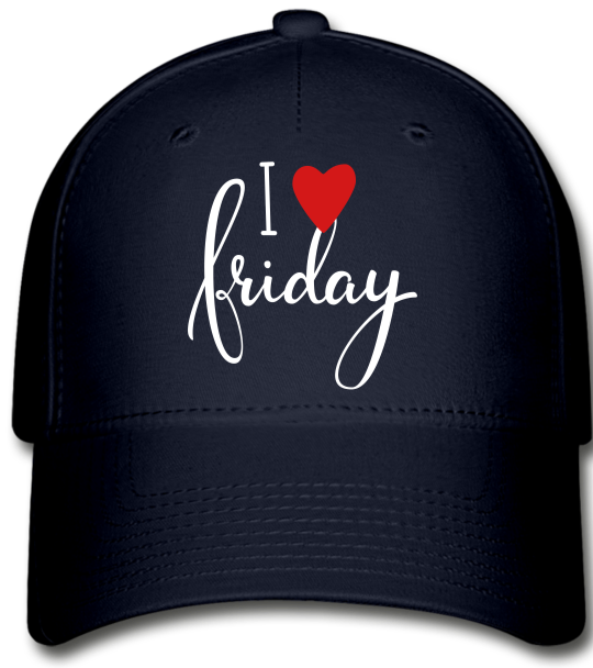 I Love Fridays!!!!!! Baseball Cap - navy