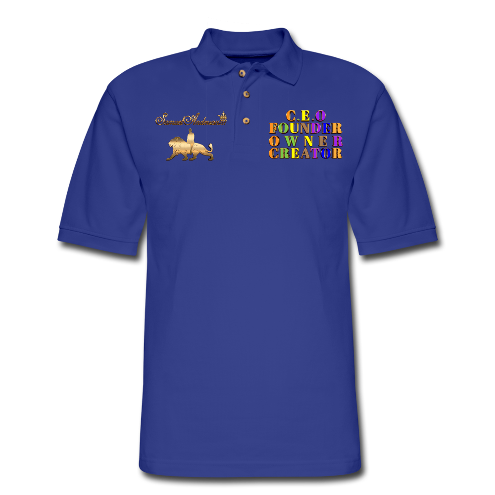 Ceo, Founder, Owner, Creator  Men's Polo Shirt - royal blue