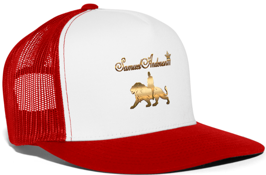 Classic Breathable Hat - white/red