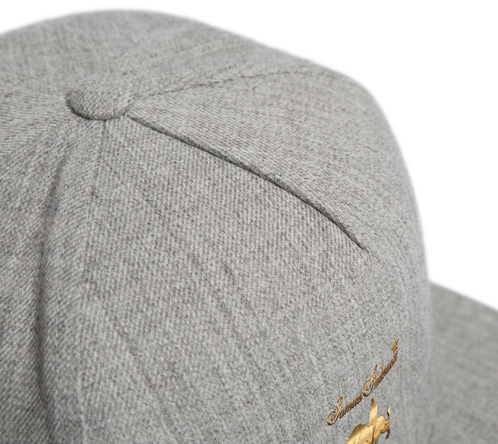 Snapback Baseball Cap - heather gray