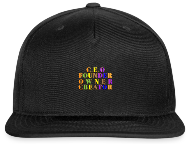 Entrepreneurs Club Snapback Baseball Cap - black