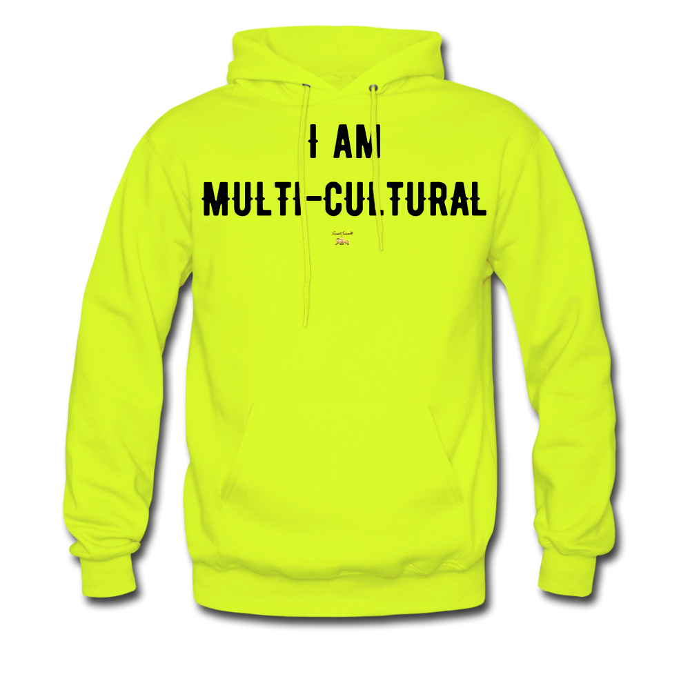 I AM MULTI-CULTURAL Hoodie - safety green