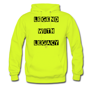 LEGEND WITH LEGACY Hoodie - safety green
