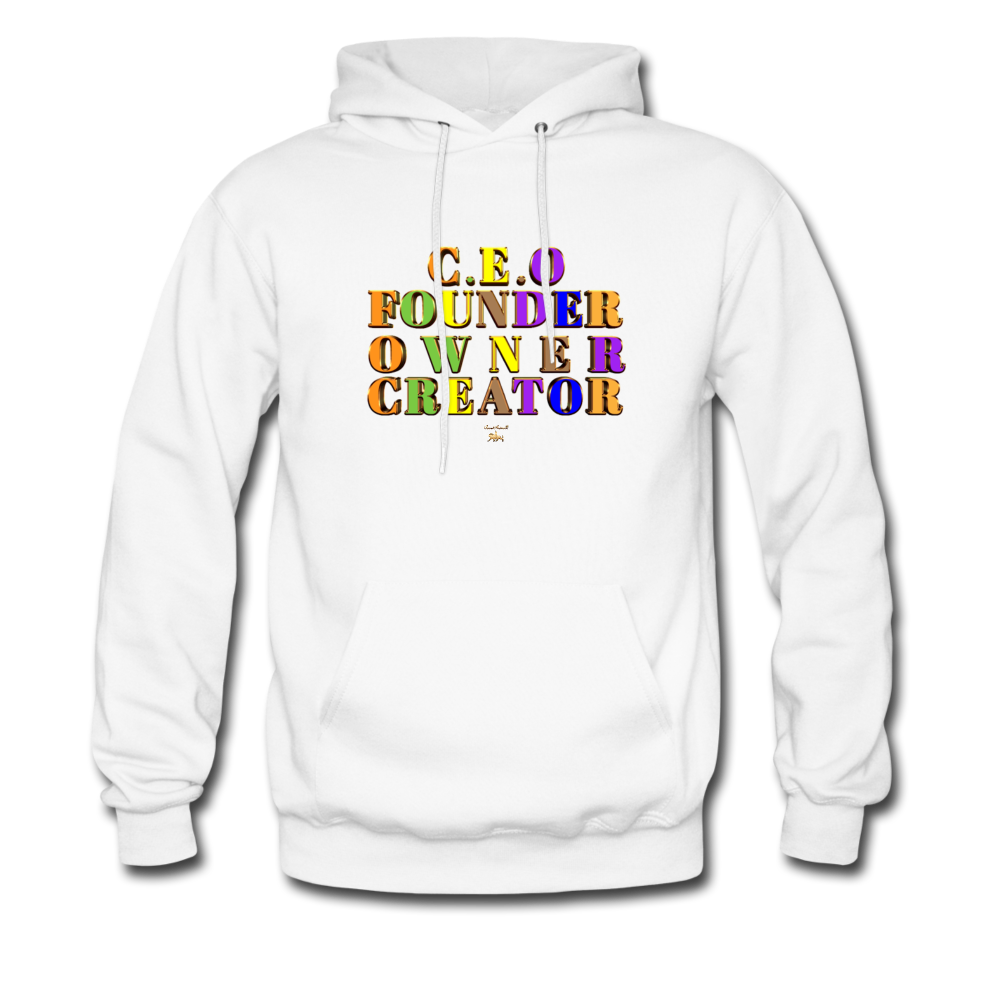 CEO/FOUNDER/OWNER/CREATOR Hoodie - white