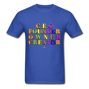 CEO/FOUNDER/OWNER/CREATOR  T-Shirt - royal blue