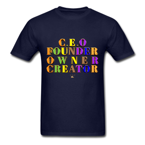 CEO/FOUNDER/OWNER/CREATOR  T-Shirt - navy