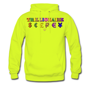 Trillionaire  Hoodie   (Adult) - safety green