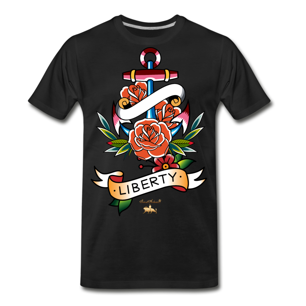 Liberty is an Anchor Premium T-Shirt - black