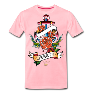 Liberty is an Anchor Premium T-Shirt - pink