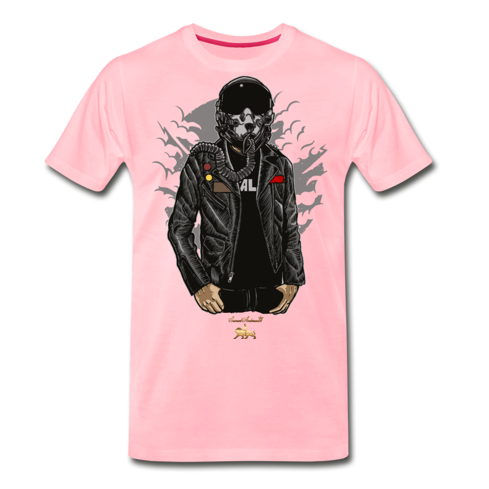 Space Fighter Premium T-Shirt - pink