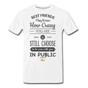 Best Friends Premium T-Shirt - white