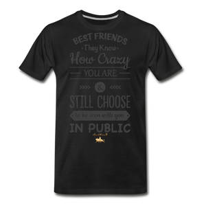 Best Friends Premium T-Shirt - black