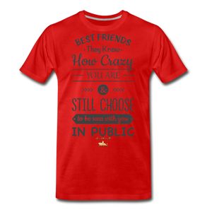 Best Friends Premium T-Shirt - red