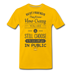 Best Friends Premium T-Shirt - sun yellow