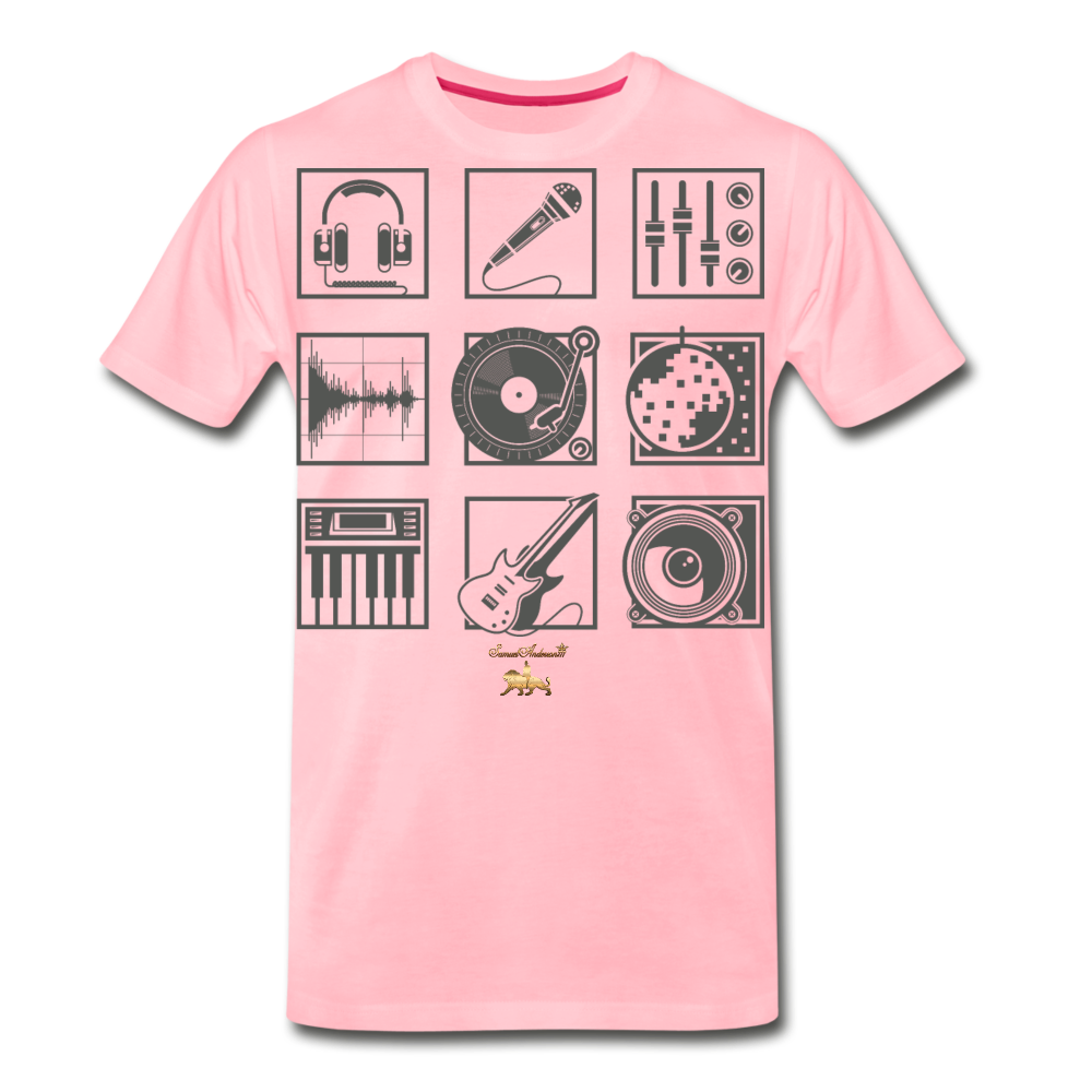 Music is Life Premium T-Shirt - pink