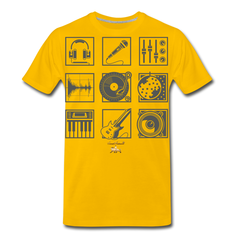Music is Life Premium T-Shirt - sun yellow