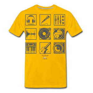 Music is Life Premium T-Shirt - sun yellow