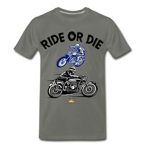 Ride or Die Premium T-Shirt - asphalt gray