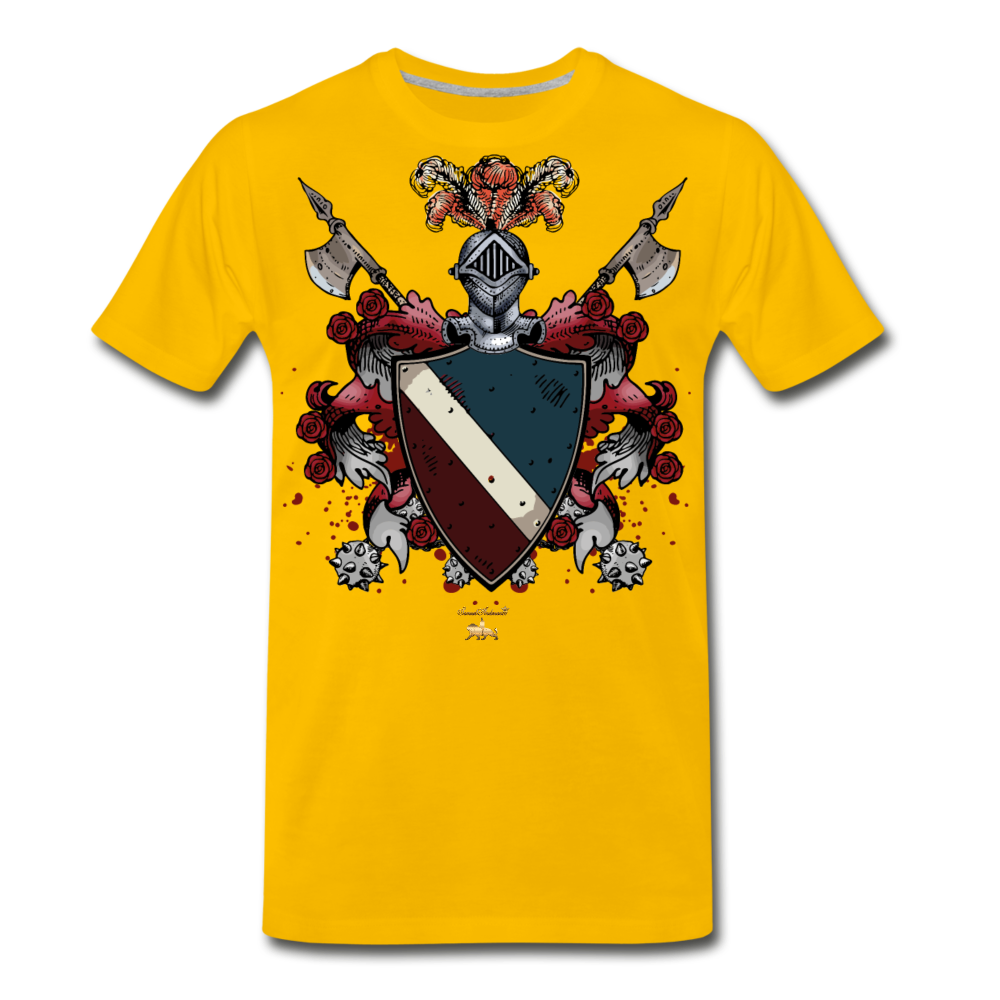 Glorious Black Knight Premium T-Shirt - sun yellow