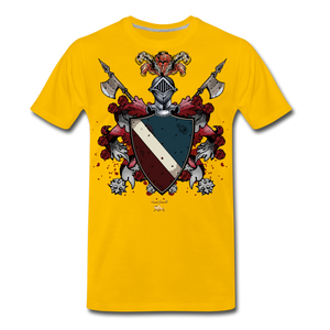 Glorious Black Knight Premium T-Shirt - sun yellow