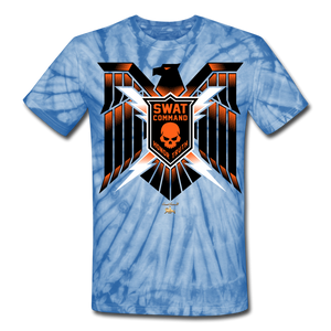 S.W.A.T- Command Team Unisex Tie Dye T-Shirt - spider baby blue