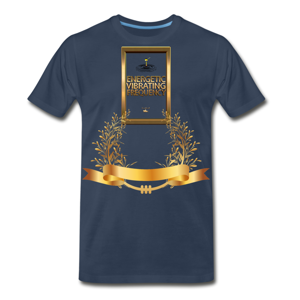 Energetic Vibrating Frequency Premium T-Shirt - navy