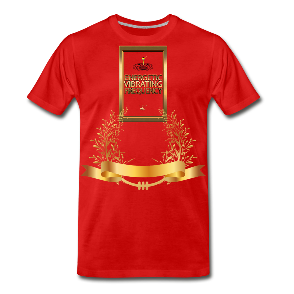 Energetic Vibrating Frequency Premium T-Shirt - red
