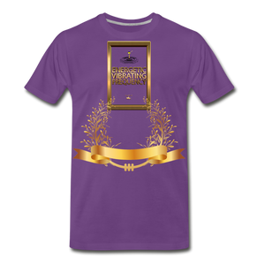 Energetic Vibrating Frequency Premium T-Shirt - purple