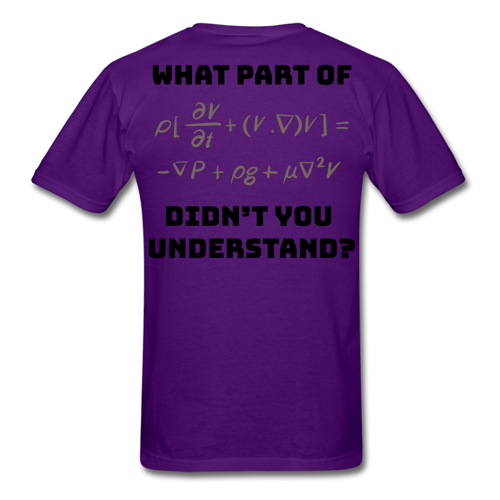 X & Y = Math Men's T-Shirt - purple