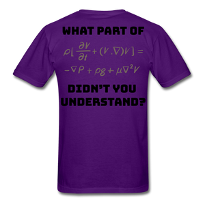 X & Y = Math Men's T-Shirt - purple