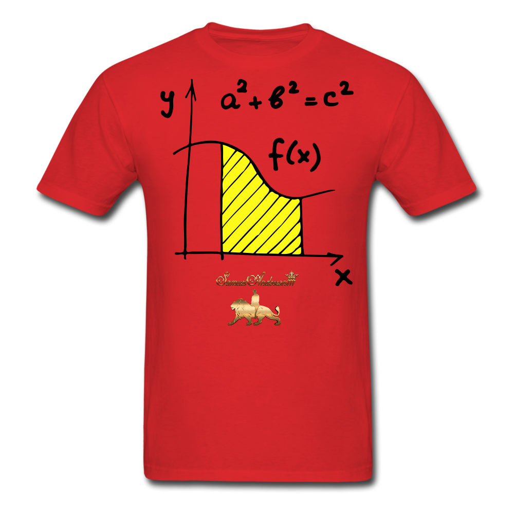 X & Y = Math Men's T-Shirt - red