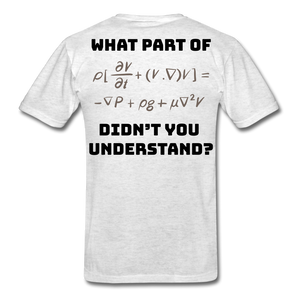 X & Y = Math Men's T-Shirt - light heather gray