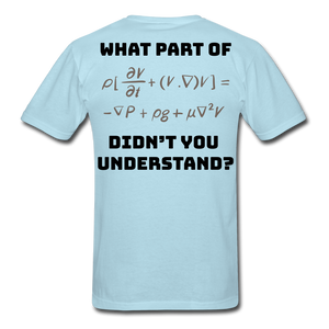 X & Y = Math Men's T-Shirt - powder blue