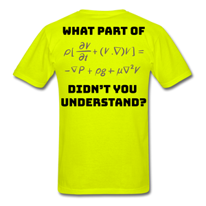 X & Y = Math Men's T-Shirt - safety green