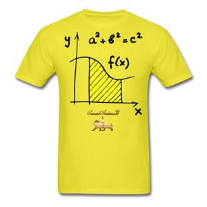 X & Y = Math Men's T-Shirt - yellow