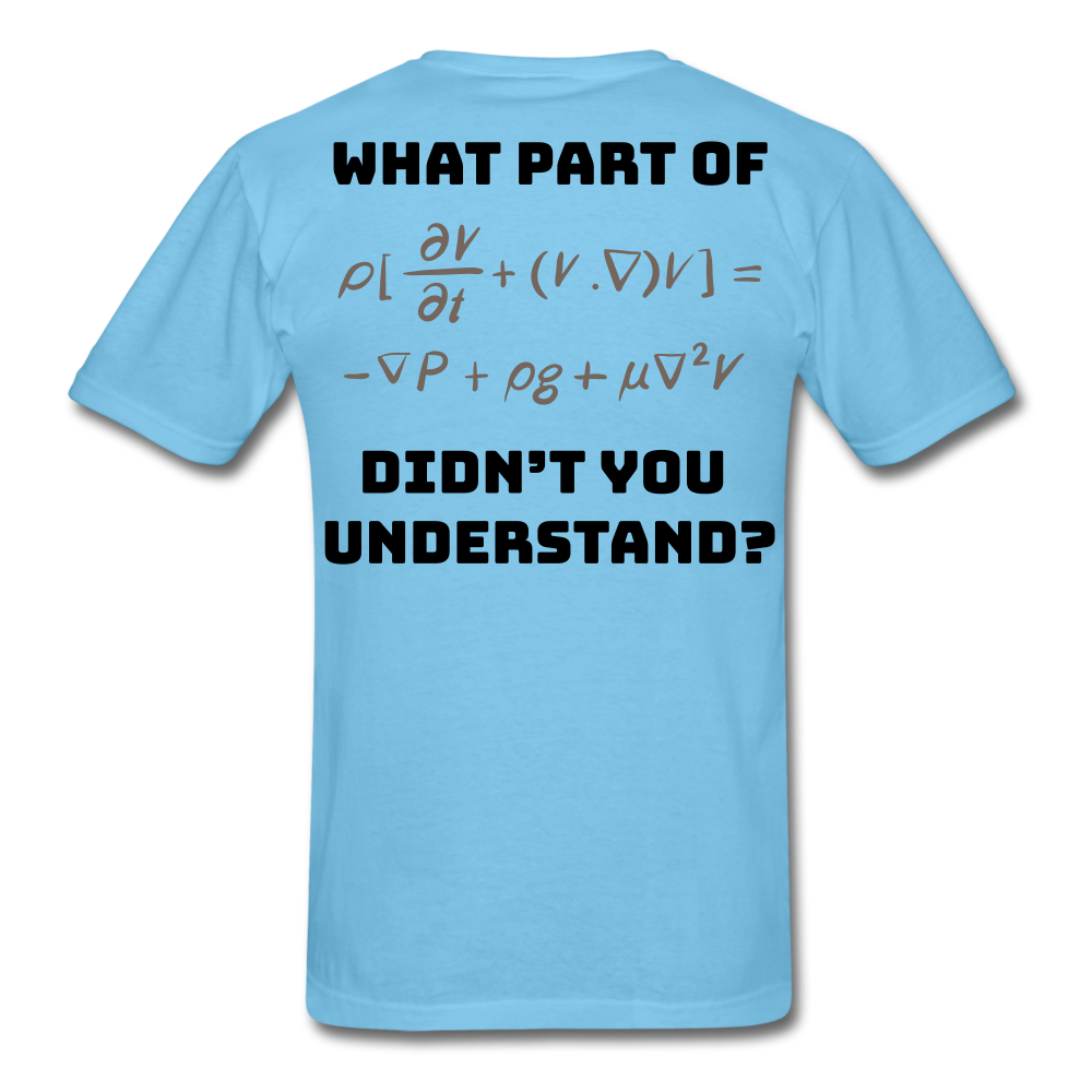 X & Y = Math Men's T-Shirt - aquatic blue