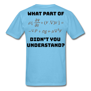 X & Y = Math Men's T-Shirt - aquatic blue