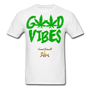 Good Vibes Keep Calm Men's T-Shirt - white