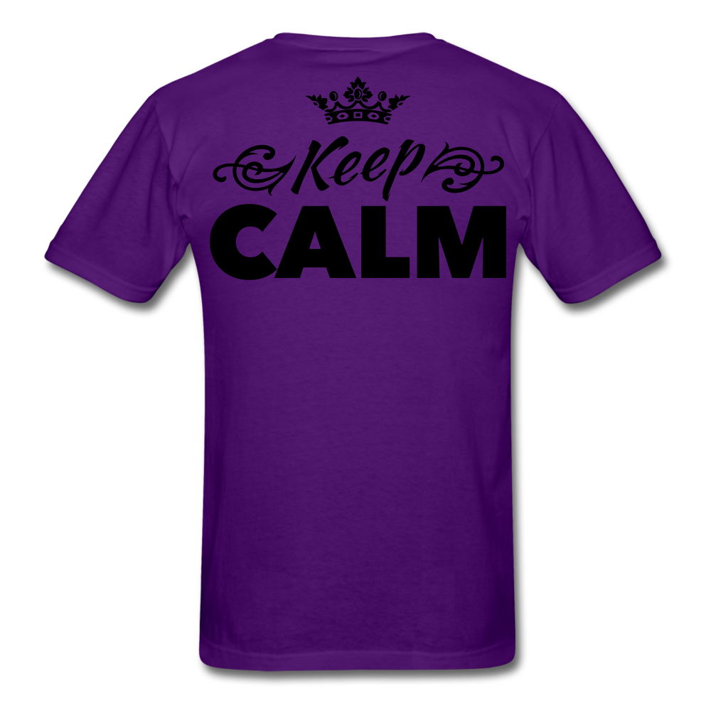 Good Vibes Keep Calm Men's T-Shirt - purple