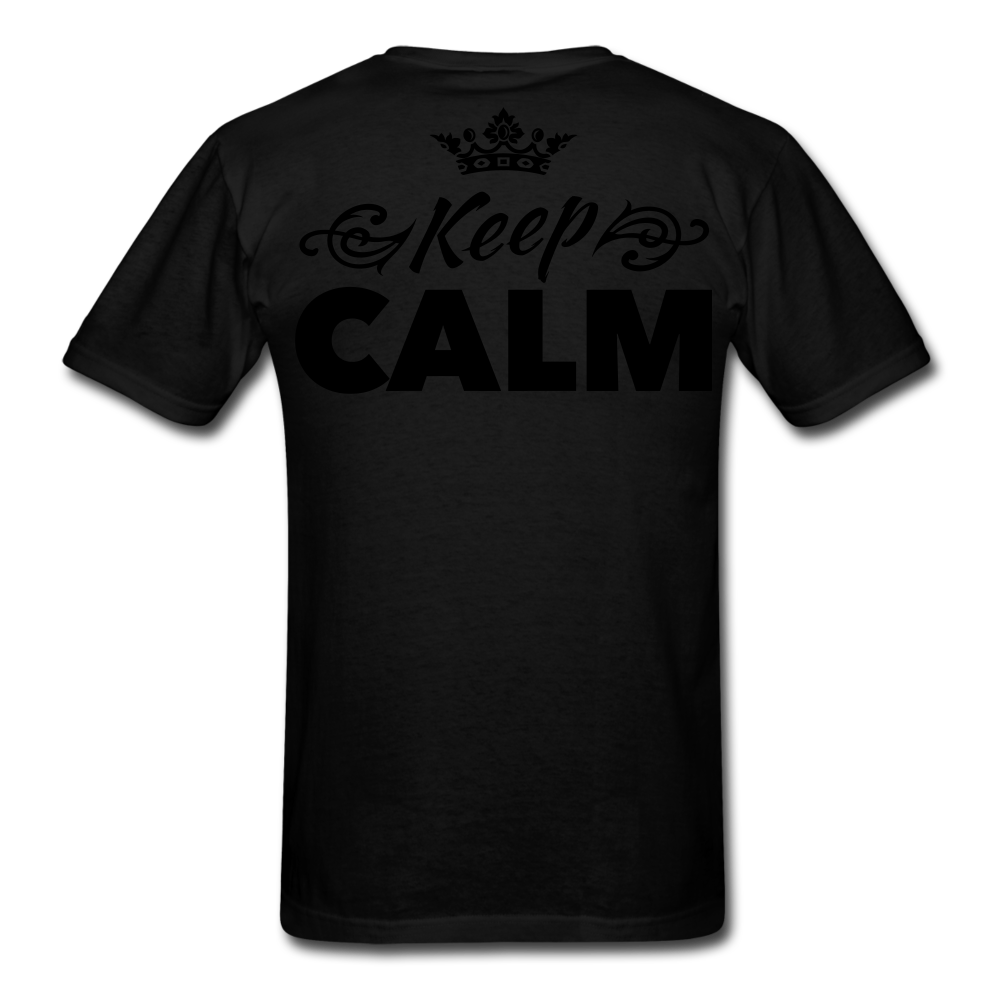 Good Vibes Keep Calm Men's T-Shirt - black