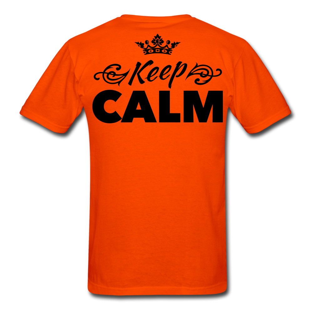Good Vibes Keep Calm Men's T-Shirt - orange