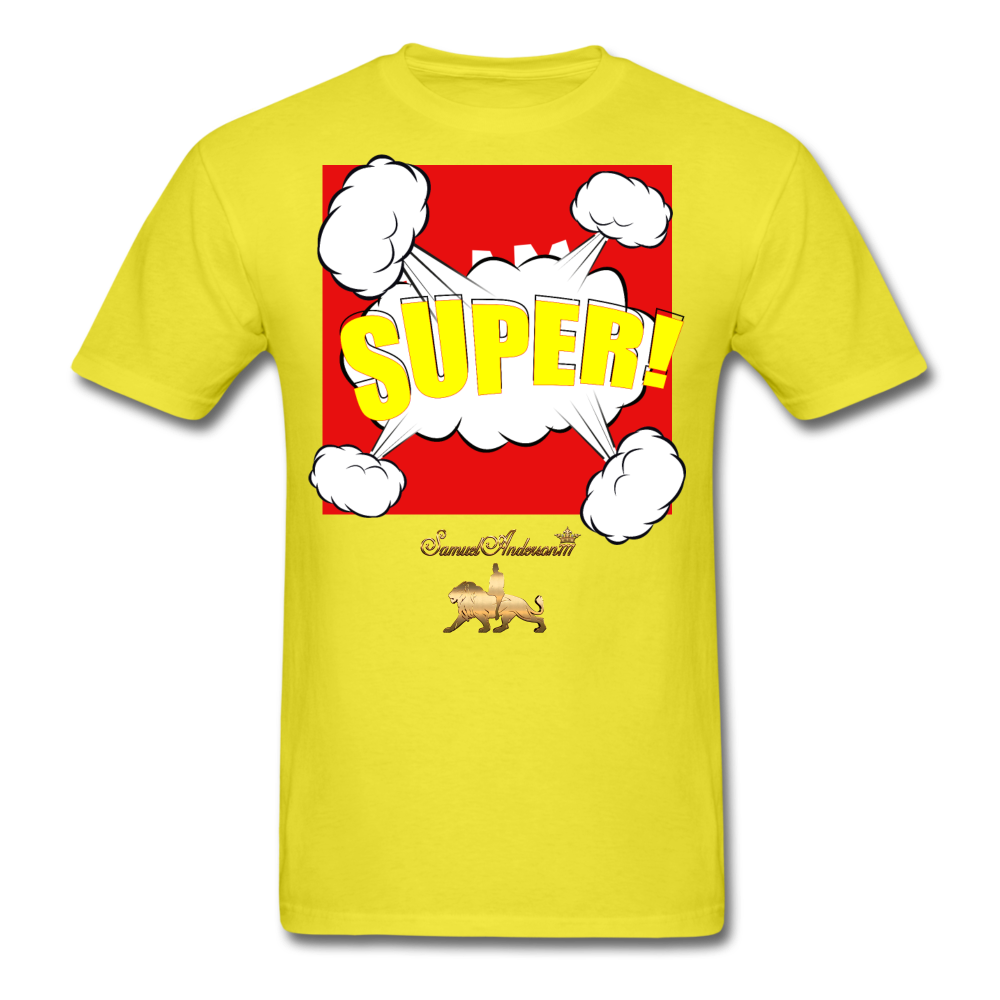 Super  Men's T-Shirt - yellow