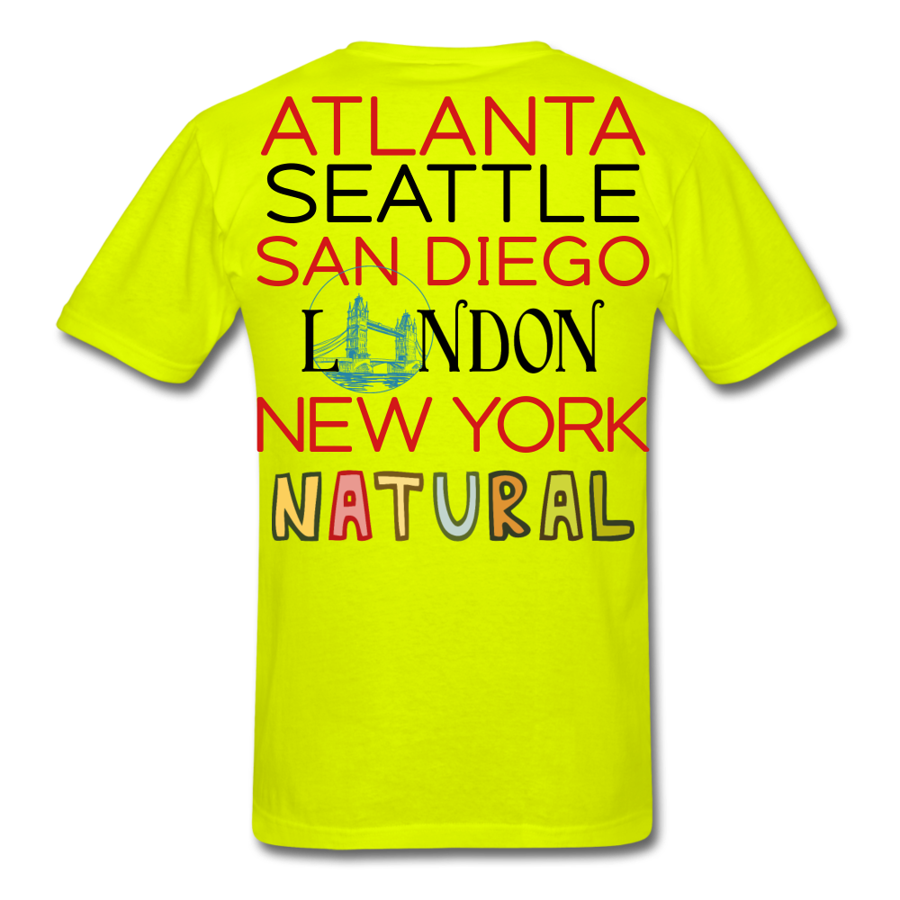 Locations Men's T-Shirt - safety green