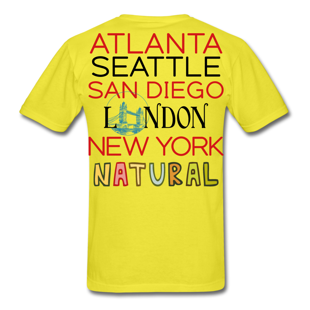 Locations Men's T-Shirt - yellow