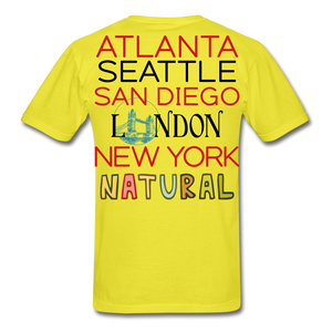 Locations Men's T-Shirt - yellow