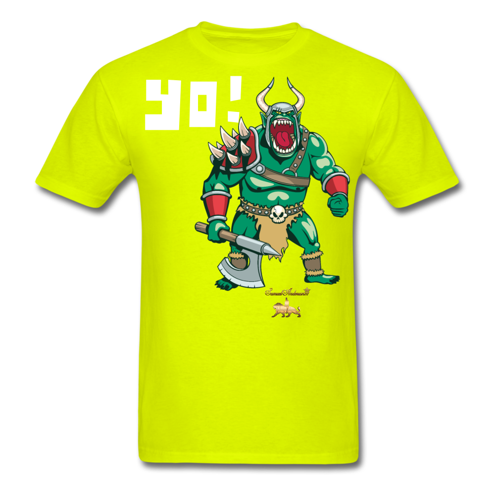 Yo!!! Men's T-Shirt - safety green