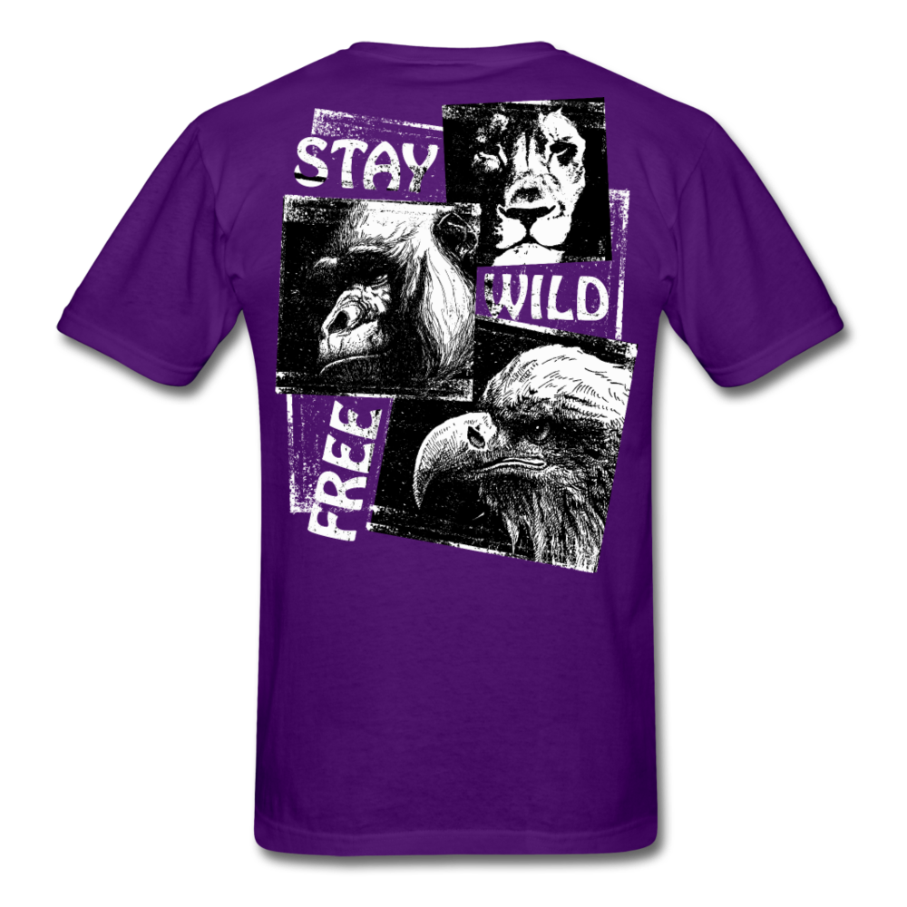 Wild and Free Men's T-Shirt - purple