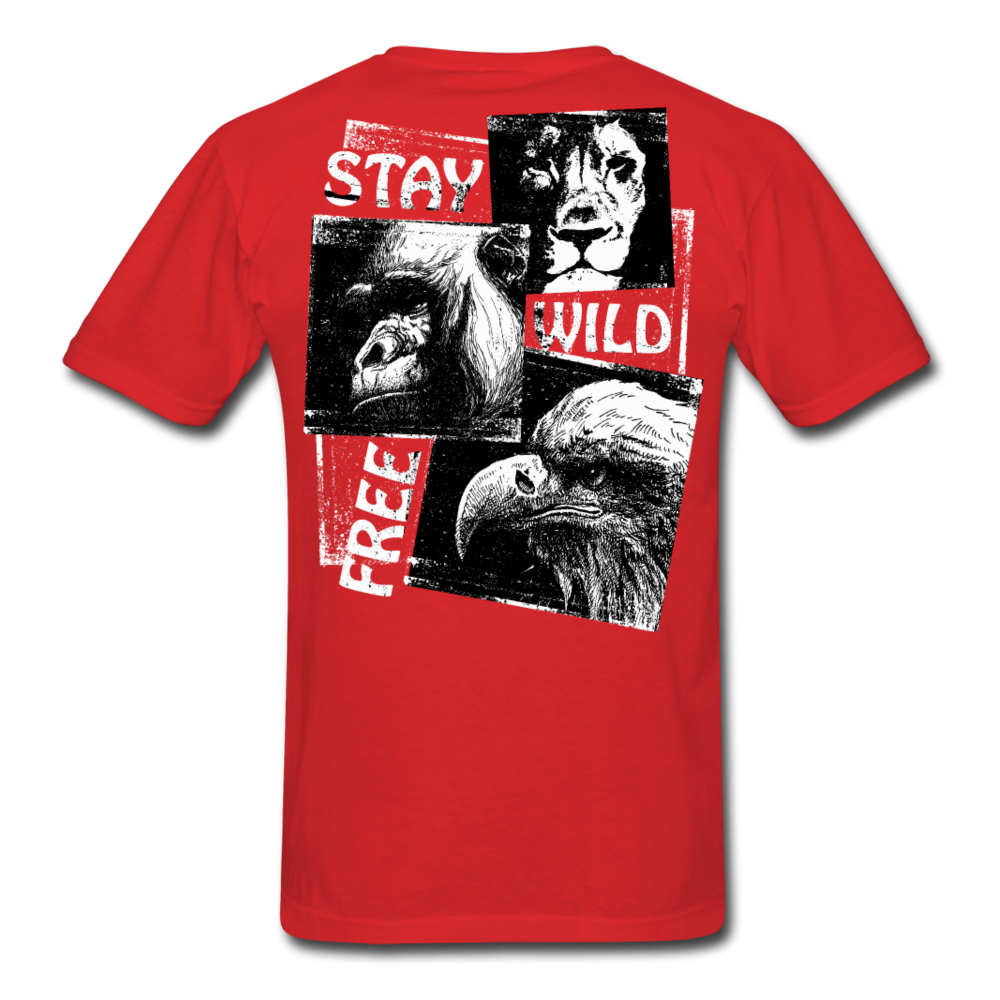 Wild and Free Men's T-Shirt - red